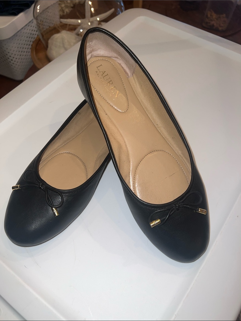 Ralph Lauren Jayna Leather Flats